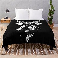 Mayhem - Norway Band - Original Logo - Fanart In Memory of Per Yngve Ohlin - Dead Throw Blanket