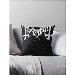 Mayhem Norway Band Original Logo Fanart  Throw Pillow