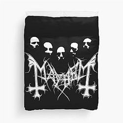 Mayhem - Norway Band - Original Logo - Fanart  Duvet Cover