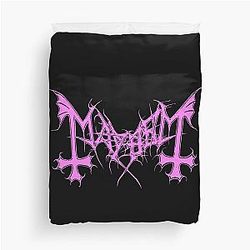 Mayhem - Norway Band - Original Logo - Fanart - Pink Edition Duvet Cover