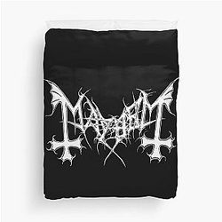 Mayhem - Norway Band - Original Logo - Fanart  Duvet Cover