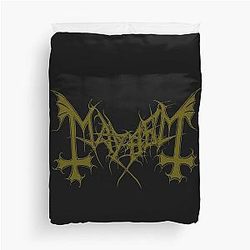 Mayhem - Bande de Norvège - Logo original - Fanart - Couverture de couettes Gold Edition