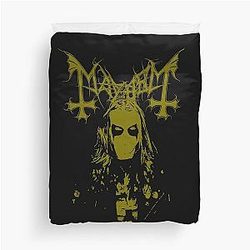 Mayhem - Norway Band - Original Logo - Fanart In Memory of Per Yngve Ohlin - aka Dead Duvet Cover
