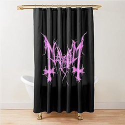 Mayhem - Bande de Norvège - Logo original - Fanart - Rideau de douche en édition rose