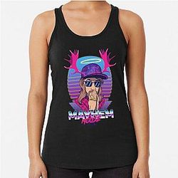 Mayhem Moose  Swag Jesus Logo Racerback Tank Top