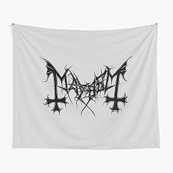 Mayhem - Norway Band - Original Logo - Fanart - Black Edition Tapestry