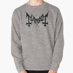 Mayhem - Norway Band - Original Logo - Fanart - Black Edition Pullover Sweatshirt