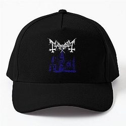 Mayhem - Norway Band - Original Logo - Fanart - De Mysteriis Dom Sathanas - Blue Baseball Cap