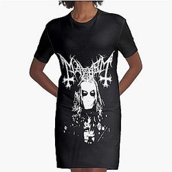 Mayhem - Bande Norvège - Logo original - Fanart en mémoire de Per Yngve Ohlin - aka Dead Graphic T-Shirt Robe