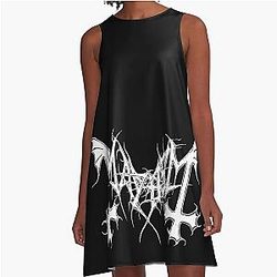 Mayhem - Norway Band - Original Logo - Fanart  A-Line Dress