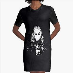 Mayhem - Norway Band - Original Logo - Fanart In Memory of Per Yngve Ohlin - aka Dead Graphic T-Shirt Dress