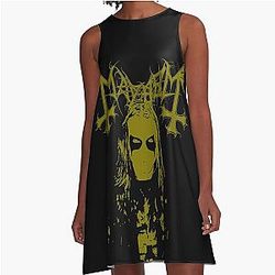 Mayhem - Norway Band - Original Logo - Fanart In Memory of Per Yngve Ohlin - aka Dead A-Line Dress