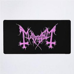 Mayhem - Norway Band - Original Logo - Fanart - Pink Edition Desk Mat