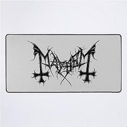 Mayhem - Norway Band - Original Logo - Fanart - Black Edition Desk Mat