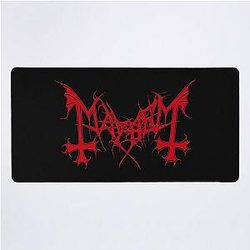 Mayhem - Norway Band - Original Logo - Fanart - Red Edition Desk Mat