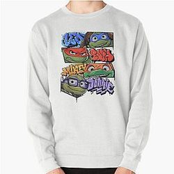 Teenage Mutant Ninja Turtles Mutant Mayhem Graffiti Names , Pullover Sweatshirt