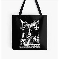Mayhem - Norway Band - Original Logo - Fanart - De Mysteriis Dom Sathanas All Over Print Tote Bag