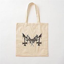 Mayhem - Norway Band - Original Logo - Fanart  Cotton Tote Bag