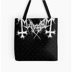 Mayhem Logo original de la bande de Norvège Fanart Tout sur Imprimer Tote Bag