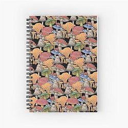 Mushroom Mayhem  Spiral Notebook