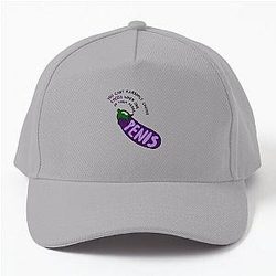 Eggplant Emoji MBMBAM Quote Baseball Cap