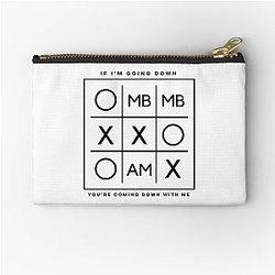 MBMBAM Tic Tac Toe (Black Logo) Zipper Pouch