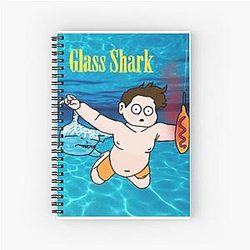 Glass Shark - MBMBAM Spiral Notebook