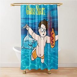 Glass Shark - MBMBAM Shower Curtain