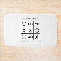 MBMBAM Tic Tac Toe (Black Logo) Bath Mat