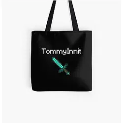 TommyInnit Bags - TommyInnit - White All Over Print Tote Bag RB2805