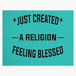 TommyInnit Puzzles - Just Created a Religion Feeling Blessed | Tommyinnit V2 Jigsaw Puzzle RB2805