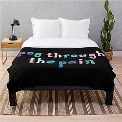 TommyInnit Blankets - TommyInnit through the pain Throw Blanket RB2805