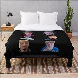 TommyInnit Blankets - Tommyinnit Faces Dream Team Throw Blanket RB2805