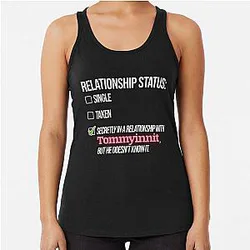 TommyInnit Tank Tops - Relationship with Tommyinnit Racerback Tank Top RB2805