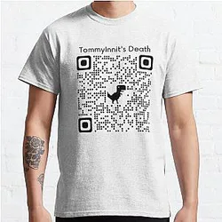 TommyInnit T-Shirts - TommyInnit death stream qr code Classic T-Shirt RB2805