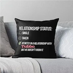Tubbo Pillows - Relationship with Tubbo Throw Pillow RB1506