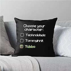 Tubbo Pillows - Choose Your character - Tubbo Throw Pillow RB1506