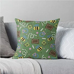 Tubbo Pillows - Tubbo Inspired Bowling Alley Carpet Design Throw Pillow RB1506