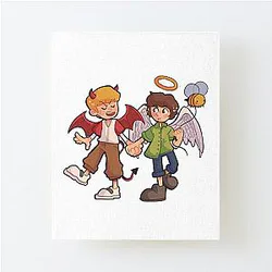 Tubbo Posters - Tommy &amp; Tubbo Canvas Mounted Print RB1506