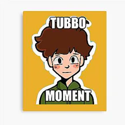 Tubbo Posters - Tubbo Moment Canvas Print RB1506