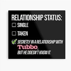 Tubbo Posters - Relationship with Tubbo Metal Print RB1506