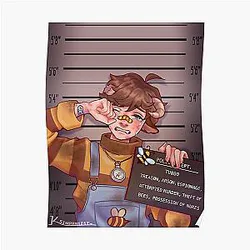 Tubbo Posters - Tubbo Mugshot Poster RB1506