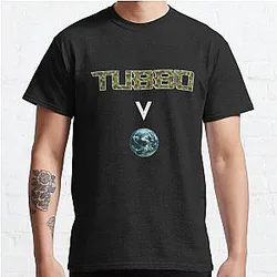 Tubbo T-Shirts - Tubbo above the world - Minecraft Classic T-Shirt RB1506