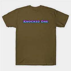 Fortnite T-Shirts – Knocked One Quote Battle Royale Meme Candyfloss T-Shirt