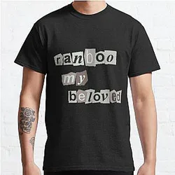 Ranboo Grey Font Printed T-Shirts