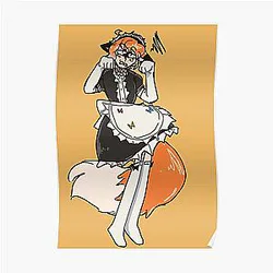 Fundy Posters - Fundy in a Maid Dress Poster RB1507