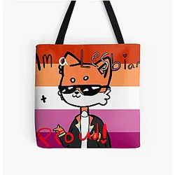 Fundy Bags - Fundy Lesbian Pride  All Over Print Tote Bag RB1507