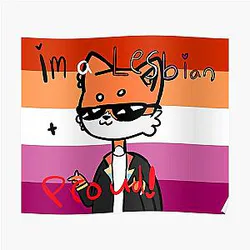 Fundy Posters - Fundy Lesbian Pride  Poster RB1507