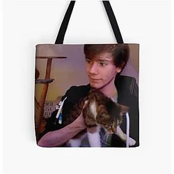 Fundy Bags - Fundy With Cat All Over Print Tote Bag RB1507