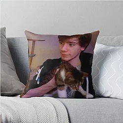 Fundy Pillows - Fundy With Cat Throw Pillow RB1507